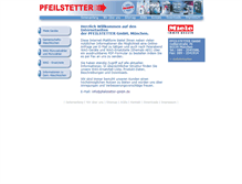 Tablet Screenshot of pfeilstetter-gmbh.de